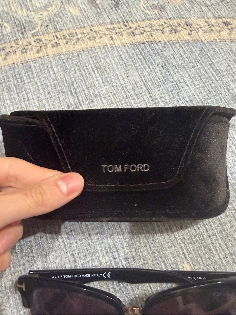 Tom Ford Black Sunglasses with Dark Lenses